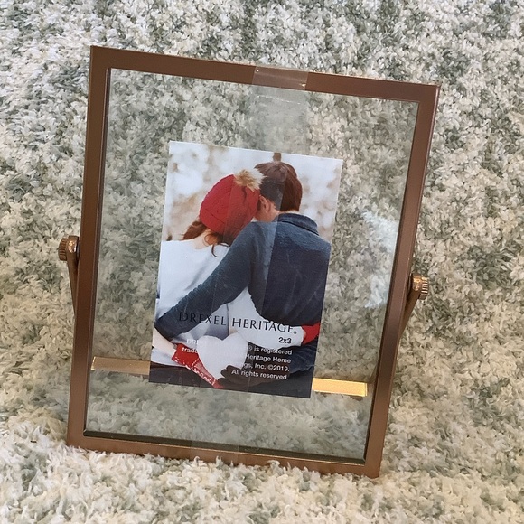 Heritage Other - Drexel Heritage Copper-Tone Glass Picture Frame NWT 2x3”